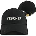 Embroidered Dad Hat Funny Text Classic Polo Style Black Baseball Cap YES Chef