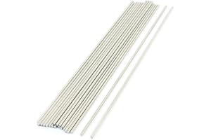 SOURCING MAP sourcingmap 20PCS Tige Acier 170mm x 2mm barres d'essieu ronde en acier inoxydable pour RC