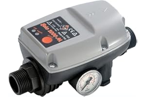 AMUR Pumpensteuerung Druckschalter Druckwächter Brio® unverkabelt Automatic-Controller Durchflusswächter für Hauswasserwerk, Pumpe Brunnenpumpe, Kreiselpumpe, Tauchpumpe, Tiefbrunnenpumpe
