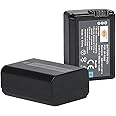 DSTE 1950mAh/14.4WH NP-FW50 Replacement Battery Compatible with Sony Series, 2 Pack