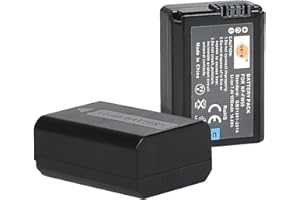 DSTE 1950mAh/14.4WH NP-FW50 Replacement Battery Compatible with Sony Series, 2 Pack
