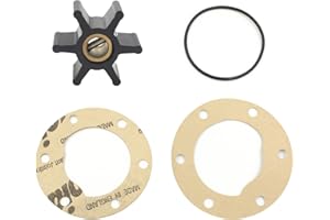 XRmarine Boat Raw Water Pump Flexible Impeller Kit Replaces for Jab-sco 4528-0001 for Vol-vo Penta 803729 3586494 for John-son 09-806B for Yan-mar 104211-42070
