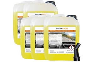 ‎RICHTER CHEMIE Richter Chemie Windscreen Cleaner Summer Windscreen Wiper Water with Spout for Clear View in the Car – Car Wiper Water – 5 x 5 Litres