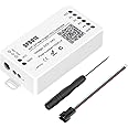 SEZO WS2812B WS2811 LED WiFi Controller, iOS Android App Control DC 5V~24V SP801E for SK6812 WS2815 Digital One-Wire RZ Code LED Driver IC RGB LED Strip LED Matrix Panel Module Light AP/STA Mode