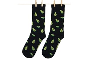 Roits Chaussettes Femme Avocats Noir 36-40 - Chaussettes Fantaisie Originales Rigolotes Drôles à Motifs