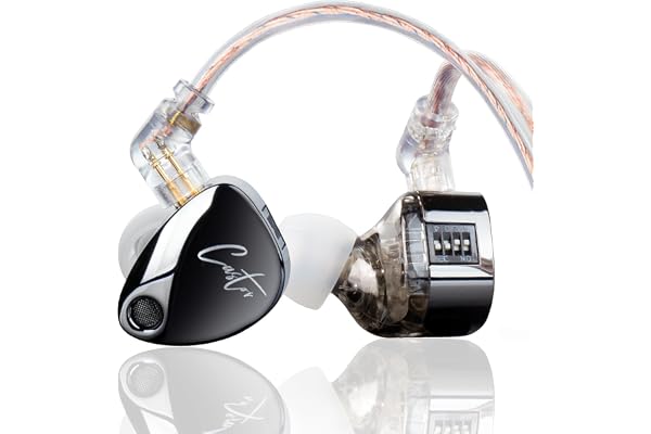 keephifi KZ Castor KZ in Ear Monitor KZ ecouteurs Filaire Intra-Auriculaires HiFi 2DD IEM,Cible Harman avec Basses améliorées, 4 commutateurs de réglage, câble détachable 2 Broches(Super Bass)