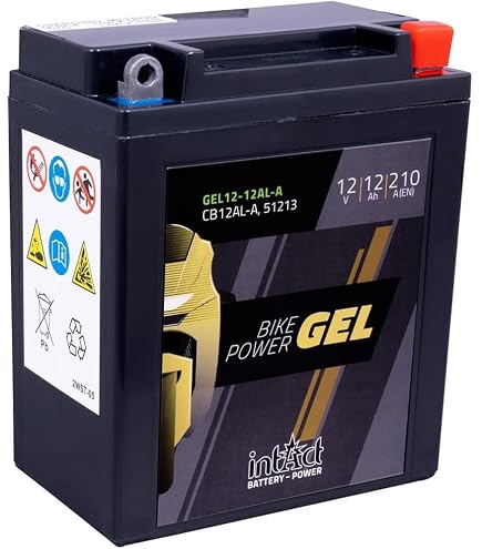 Batterie Moto FULBAT GEL FB12AL-A2 - 12V 12.6AH 150A, Sans Entretien, Prête à L'Emploi