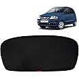 KINGSWAY® Santro Xing Car Sun Shade Rear Windshield Non Magnetic Fix Type Curtain for 2003 to 2018 Model, Compatible with Hyundai Santro Xing Only, Car Dicky Sunshade, Black, 1 Piece