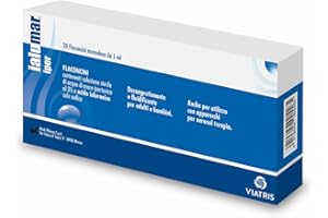 Ialumar Iper, Soluzione Ipertonica Sterile con Acqua di Mare e Acido Ialuronico, Decongestionante e Fluidificante per Adulti e Bambini, 20 Flaconcini Monodose da 5ml