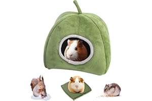 mellystore Cuccia Porcellini d'India Cuccia per Criceti Invernale Cuccia Riccio Letto Inverno Caldo Piccoli Animali Letto per Criceti Cincillà Porcellini D'India Conigli Scoiattolo Riccio(Verde)
