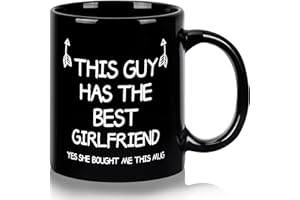 CAREIGN Valentines Gifts for Him Boyfriend Men, 330ml Coffee Mug -This Guy has The Best Girlfriend-Valentines Day Gifts for Him Husband,Anniversary Women Gifts for Him on Valentines Day Birthday Christmas