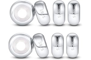 DALARAN Koraliki ze srebra wysokiej próby 925 do bransoletki Pandora, gumowe zawieszki dystansowe