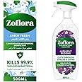 Zoflora Concentrated Disinfectant- Linen Fresh 500ml + Zoflora Midnight Bloom Trigger spray 800ml