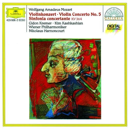 Mozart Sinfonia Concertante For Violin, Viola And Orchestra In E Flat