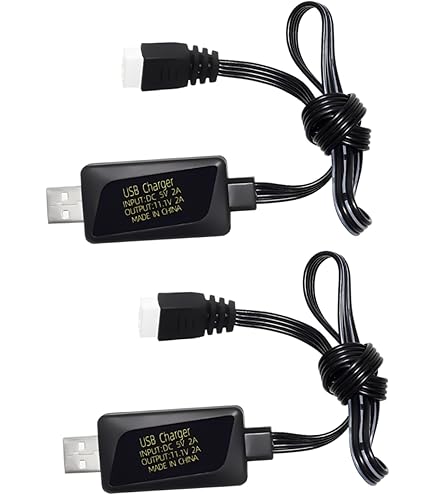 ZYGY 3S 11.1V 2A USB-snellaadkabel voor RC-auto's, drones, voertuigmodellen, schepen met afstandsbediening, speelgoedbatterijladers voor luchtpistool met bescherming tegen overlading