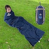 Se puede convertir en saco de dormir doble cuando conectes dos sacos de dormir. (Solo una bolsa incluida).