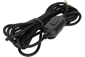 Akozon Cavo per Cuffie da Gioco, Cavo per Auricolari in Tessuto con Volume Ech G Pro Ex Ension Cavi di Controllo e Mu e Swi Ch per Ech G Pro X G433 G233 Bluelogi Ech X