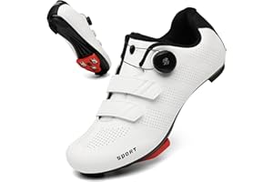 LAKEROM Cycling Shoes for Men Women Luminous Road Cycling Riding Shoes Breathable Cleat Compatible SPD Look Delta Indoor Cycling Shoes