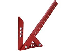 QWORK® Center Finder Centreringsvinkel 45/90 grader med 105 mm skala, precisionsmätverktyg i aluminiumlegering för exakta mit