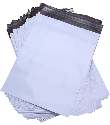 Produktbild von 100 Versandtaschen In 4 Größen – PE-Kunststoff, Selbstklebend, Blickdicht, Reißfest, Für Kleidung & Textilien – 17x30 Bis 32x43 Cm