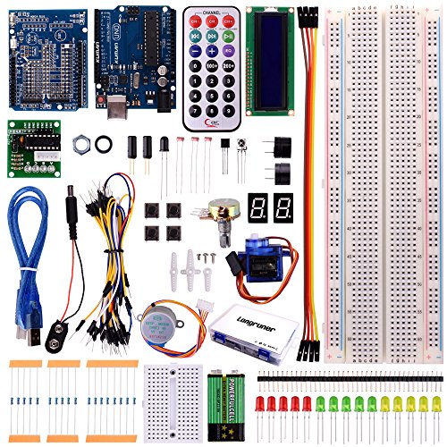 for Arduino, Longruner UNO R3 Project Basic Starter Kit with Tutorial for Nano Micro Mega Wifi gsm with Screen Servo Motor Sensors LK11