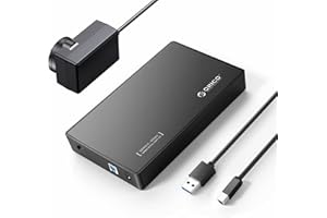 ORICO USB 3.0 External Hard Drive Enclosure 3.5 Inch HDD Caddy Case for Windows and Mac PC - UASP Compliant for SATA III 6 Gbps