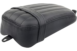 B BLESIYA Blesiya Sedile Passeggero Nero per Sedile Posteriore Monoposto per Harley Street Bob 2018-2020