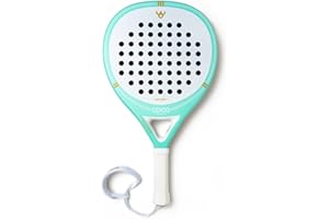 ‎COCO PADEL COCO Padel RC Three | Padel-Schläger | Einzigartiges Design | Hochwertig und Leicht | Tropfenform | Carbon 3K mit 3D-Muster | Eva-Kern | Männer und Frauen | Anfänger und Fortgeschrittene