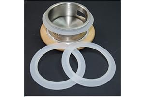 YITLA Pack of 4 O-Rings Bath Plug Seal Ring Sealing Gaskets Clear Rubber Pop Up Basin Waste Seal 33/41.5mm