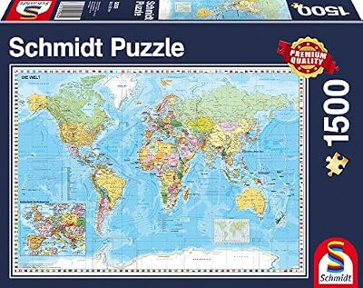 Schmidt Spiele - 58289 - Planisphère, 1500 Pcs