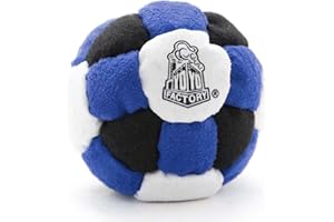YOYO FACTORY Footbag - Blu/Nero (26 Pannelli Freestyle Foot Bag, dal Principiante al Professionista)