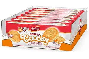 Coppenrath - Galletas de Vainilla - 1 paquete de 300 g - Sándwich Relleno con Crema de Vainilla - Alto Contenido en Fibras y Proteínas - Snack Sin Gluten y Sin Lactosa