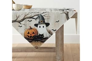 Artoid mode katt pumpa spöke glad halloween 85 x 85 cm bordsduk