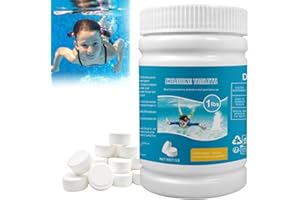 MAFHVV Multifunction Chlorine Tablets for Swimming Pool 1LB Paddling Chlorine Tablets Long-Lasting, Slow Dissolving clean tables Clarifier for water Tablets for Hot Tub （23pc x 23g）