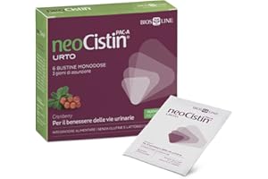 BIOKAP NEOCISTIN PAC-A Urto, Integratore Alimentare Per il Benessere Delle Vie Urinarie, con Cranberry (Mirtillo Rosso Americano), 6 Bustine