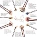 Qivange Makeup Brushes, Synthetic Kabuki Makeup Brush Set Foundation Blush Blending Eyeshadow Concealer Bronzer Powder Cosmetic Brush Kit(10pcs Coffee Gold)
