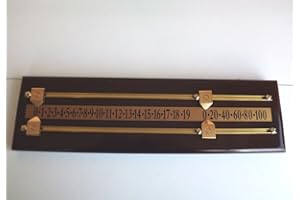 R.L.B.C SALES MAHOGANY MINI SNOOKER SCOREBOARD