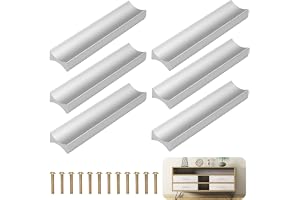 Skåphandtag, 6 stycken möbler hålavstånd 64 mm, aluminiumlegering handtag skåp, dörrhandtag skåp, kökshandtag, handtag för kö