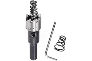 SagaSave 19MM Punte per trapano in acciaio ad alta velocità, per metallo, acciaio inossidabile, rame, ferro