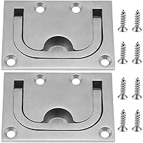 Edelstahl Einlassgriff 76x57mm - Versenkbar Für Boot & Möbel