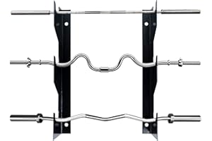 Luwint Horizontal Olympic Barbell Wall Rack Bar Storage Holder, 1 Pair