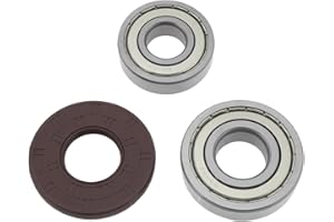 Briny River Juego de Cojinetes de Tambor de Lavadora Compatible con Miele W2241 WPS Lavadora