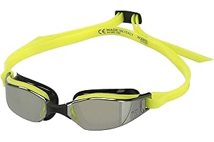 AQUA SPHERE Aquasphere XCEED Occhialini da Nuoto, Lente a specchio, Giallo e Nero