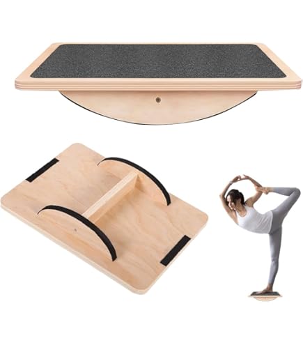 Balance Board In Legno - Tavola Di Equilibrio Per Allenamento E Fisioterapia