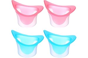 HPMJZ 4 Stück 10ml Silikon Augen Bade Augendusche Wiederverwendbar Weiche Augenspülbecher Tasse Augenbadewanne Tragbar Augenspülung Augenpflege-Werkzeug