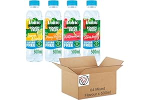 GENERIC Touch of Fruit Sugar Free Strawberry, Watermelon, Mango, Lemon & Lime Natural Flavoured Water 500ml | VIMIX Mixed Natural Flavoured Water (04 Mixed)