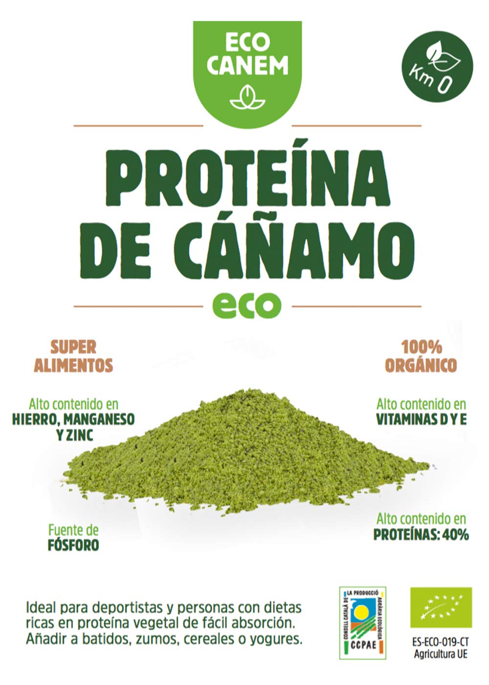 Protena-de-camo-ecolgica-40-de-protena-vegetal-100-Vegano-Protena-Raw-Sin-Glutn-200-g