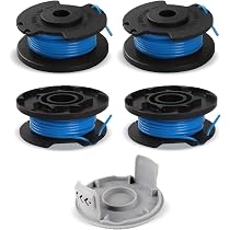 Kit De Fil Et Couvercles Pour Coupe-bordure Ryobi - Lot De 5 Pièces - Compatible RAC124, OLT1831S, RLT1830H13 Et Autres Modèles