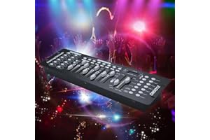TAITUS DMX512 192CH Dmx Lighting Controller, Stage Disco DJ Lighting Console Controller Xmas Party Light Panel UK Plug for Editing Program of Stage Lighting Running