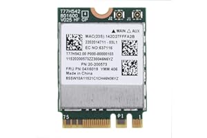 WIFI Card,ASHATA Dual Band 2.4G/5G 433Mpbs Network NGFF Wireless WIFI Card for Lenovo